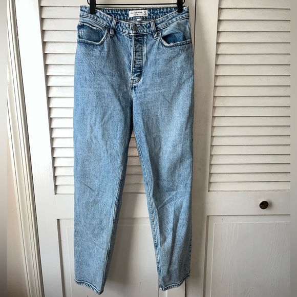 Abercrombie & Fitch The Dad High Rise Jeans Curve Love Size 27 - Picture 6 of 9